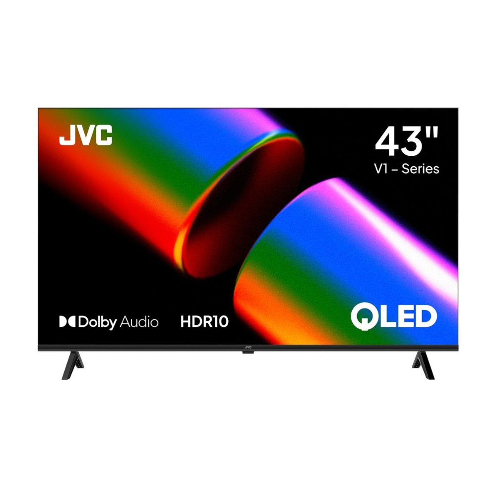 Smart TV JVC 43 Pulgadas QLED Google TV HDR10 Dolby Audio Bluetooth WiFi
