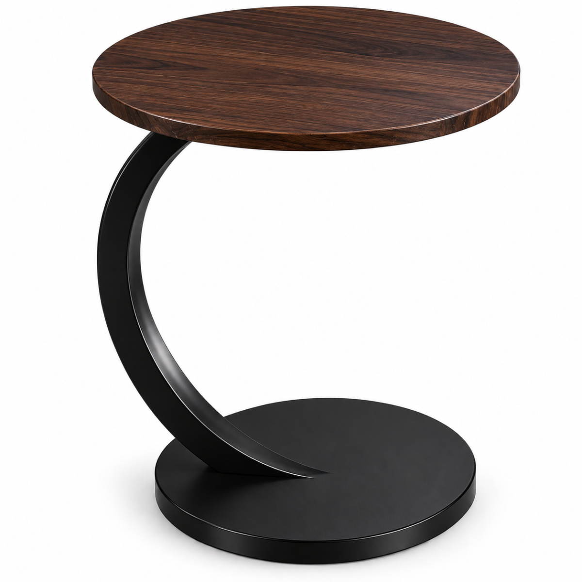 Mesa Auxiliar Redonda Tipo C Para Sofá Sala Moderna 60 Cm - Image 2