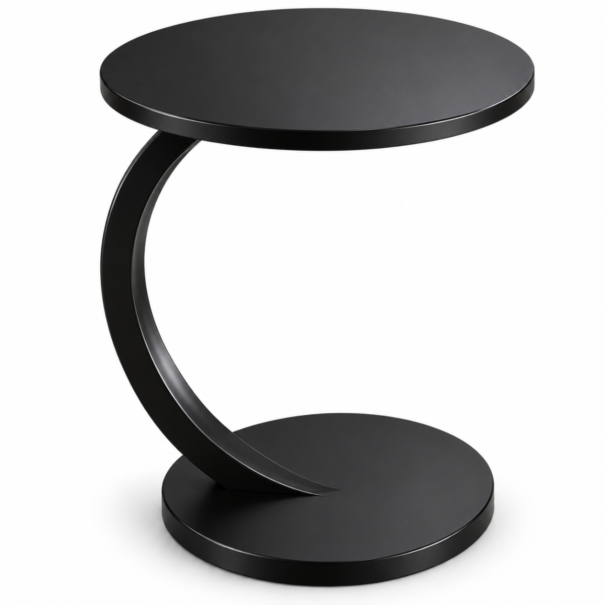 Mesa Auxiliar Redonda Tipo C Para Sofá Sala Moderna 60 Cm - Image 5