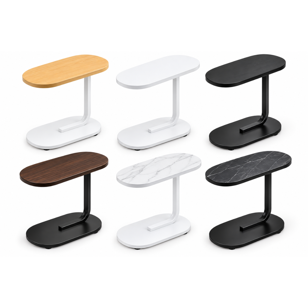 Mesa Auxiliar Tipo C Moderna Para Sala, Sofá, Cama Y Espacios Pequeños - Image 19